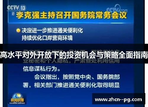 高水平对外开放下的投资机会与策略全面指南 高水平对外开放下的投资机会与策略全面指南